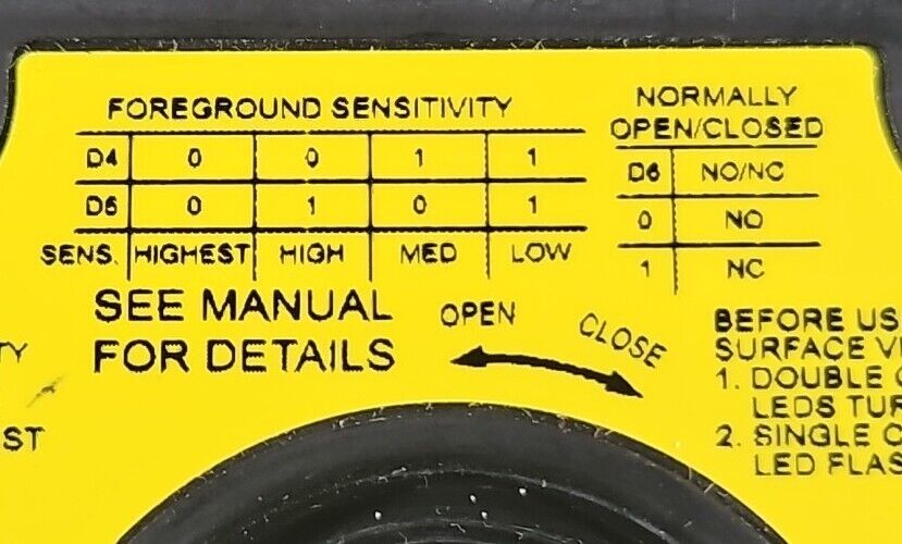BANNER ENGINEERING QT50R-US-RH RADAR SENSOR.                            Loc5D-16