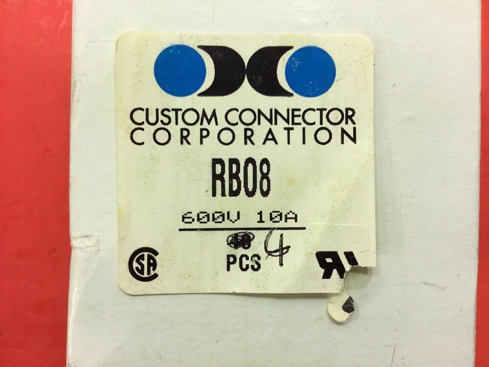 Custom Connector RB08 Socket Base Relay 600V 10A.  4B