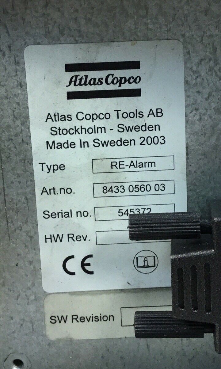 ATLAS COPCO 8433-0560-03 RE-Alarm HW Rev. 03    5D