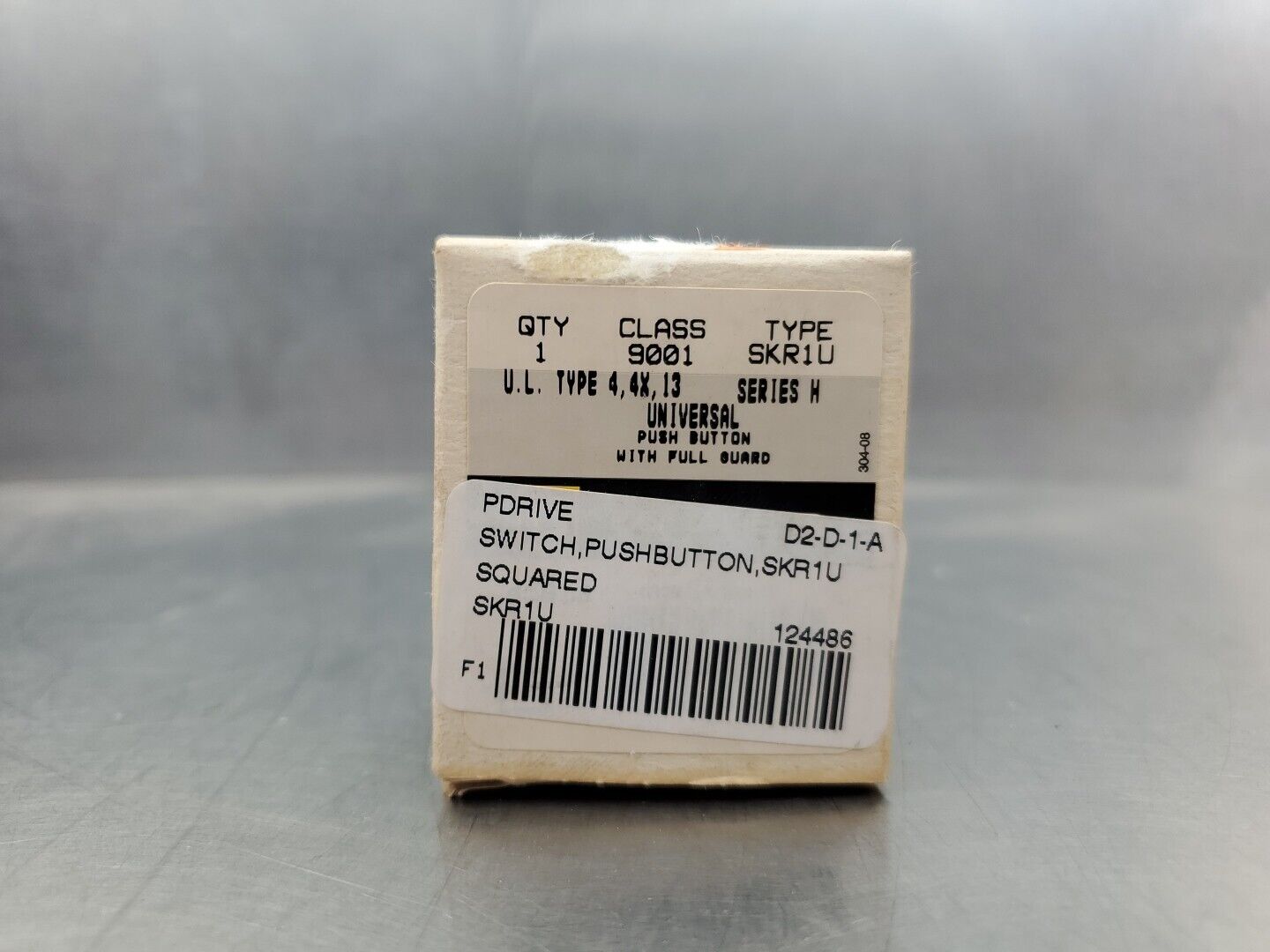 Square D 9001SKR1U Ser. H Universal PushButton w/Full Guard.               4B-25