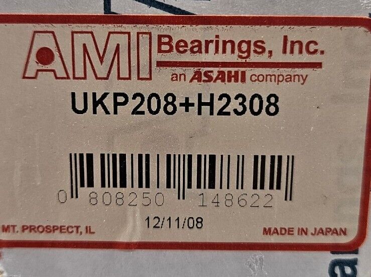 AMI UKP208+H2308 Pillow Block Bearing; 35mm ID; 2-Bolt.                  Loc 6C
