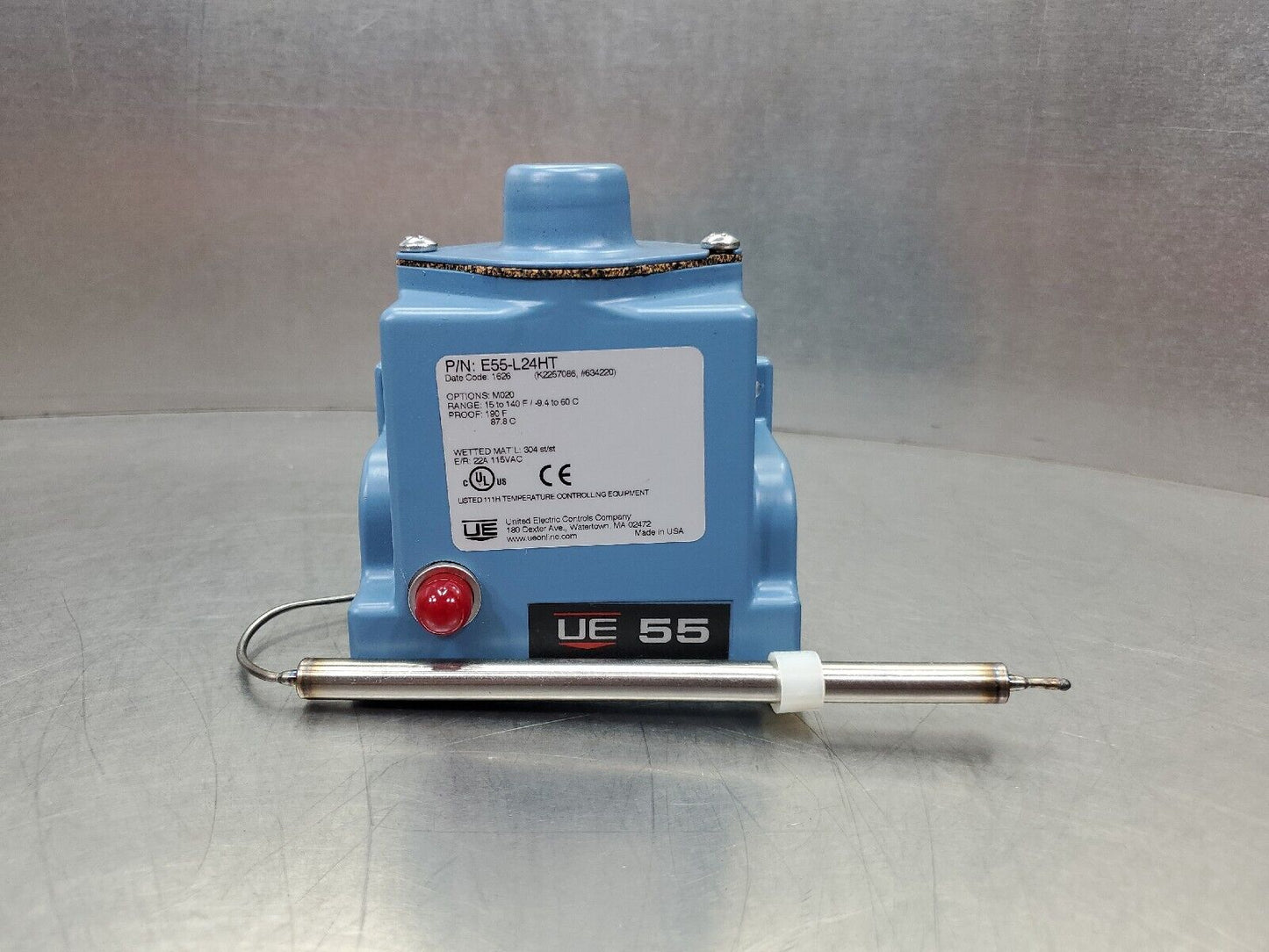 United Electric E55-L24HT Temperature Controller Unit.                     6E-19