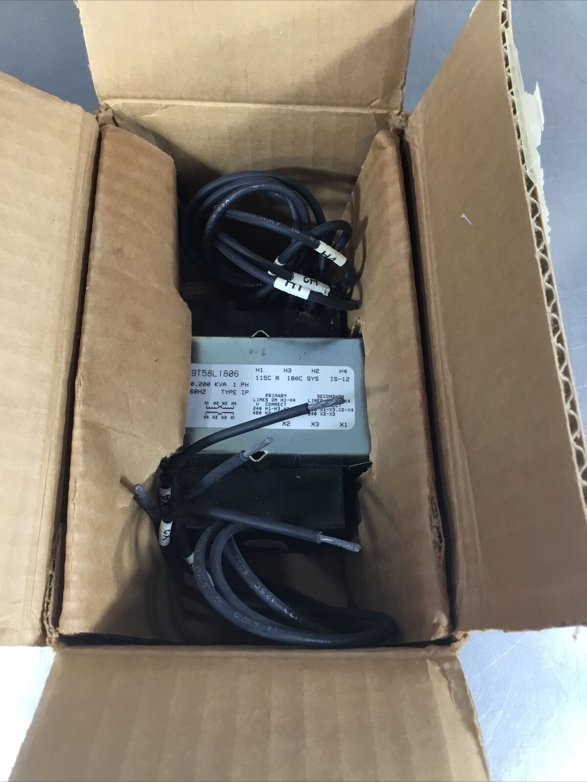 GENERAL ELECTRIC  9T58L1806  Core & Coil Transformer 1Ph 0.200 KVA      4C-20