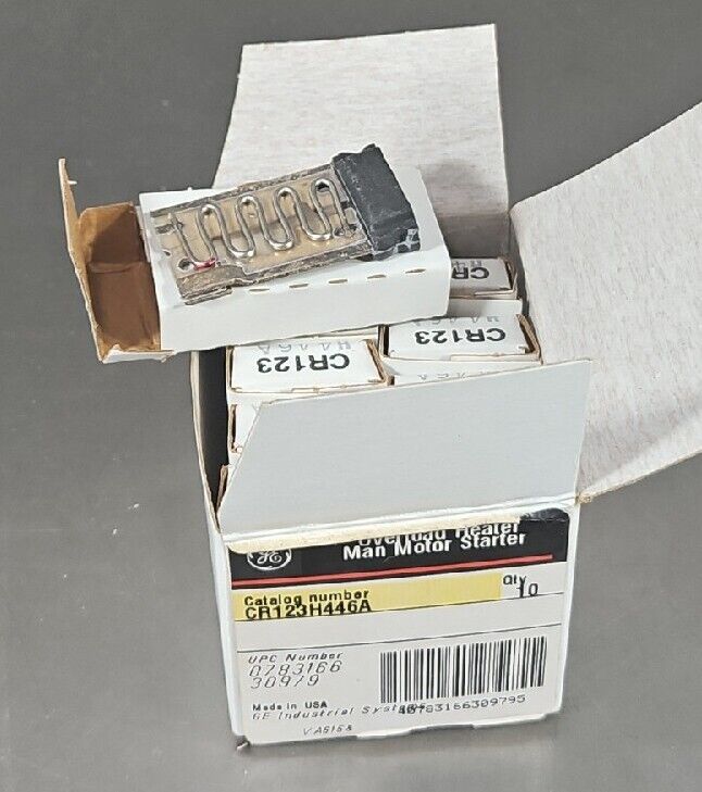 GE CR123H446A OVERLOAD HEATERS MAIN MOTOR STARTER-QTY- 10 in box.       Loc 4E-5