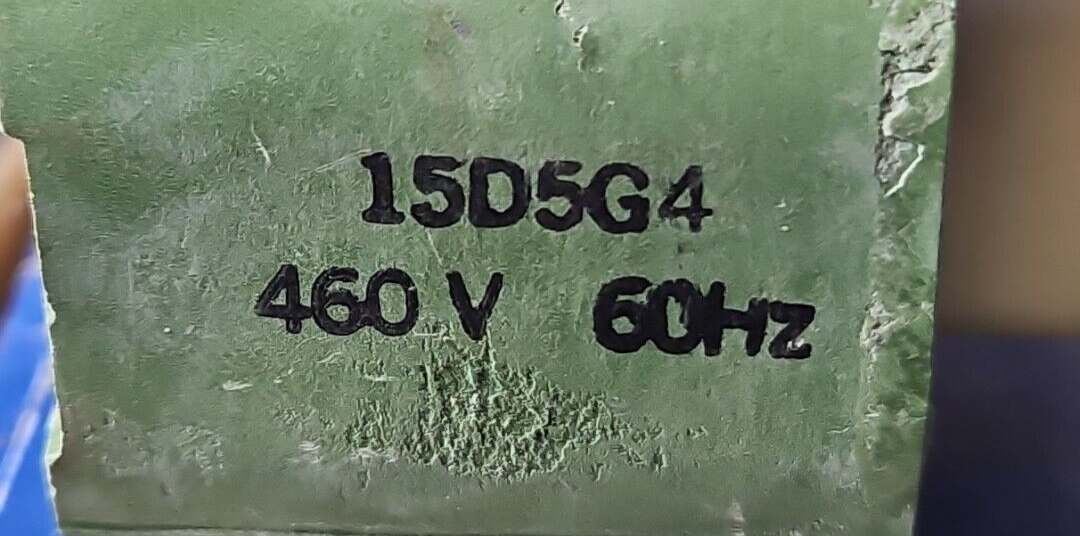 General Electric 15D5G4 Renewal part 460V 60Hz.            Loc4E5