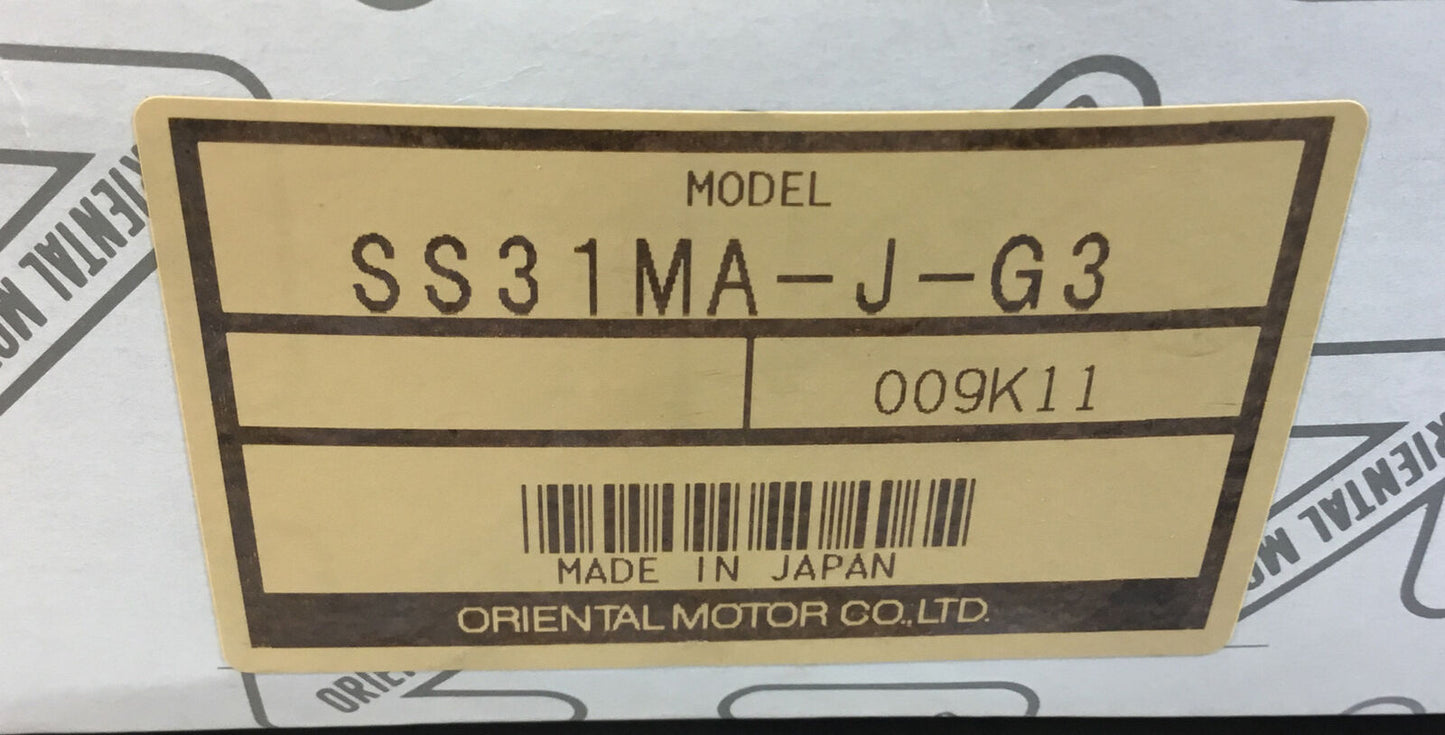 Oriental Motor  SS31MA-J-G3  Speed Controller 100V 3A    1C
