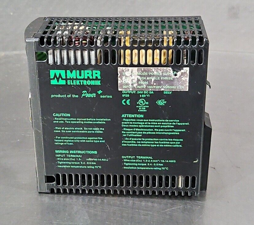 MURR ELEKTRONIK MCS5-115/24 Switch Mode Power Supply.                      4E-21