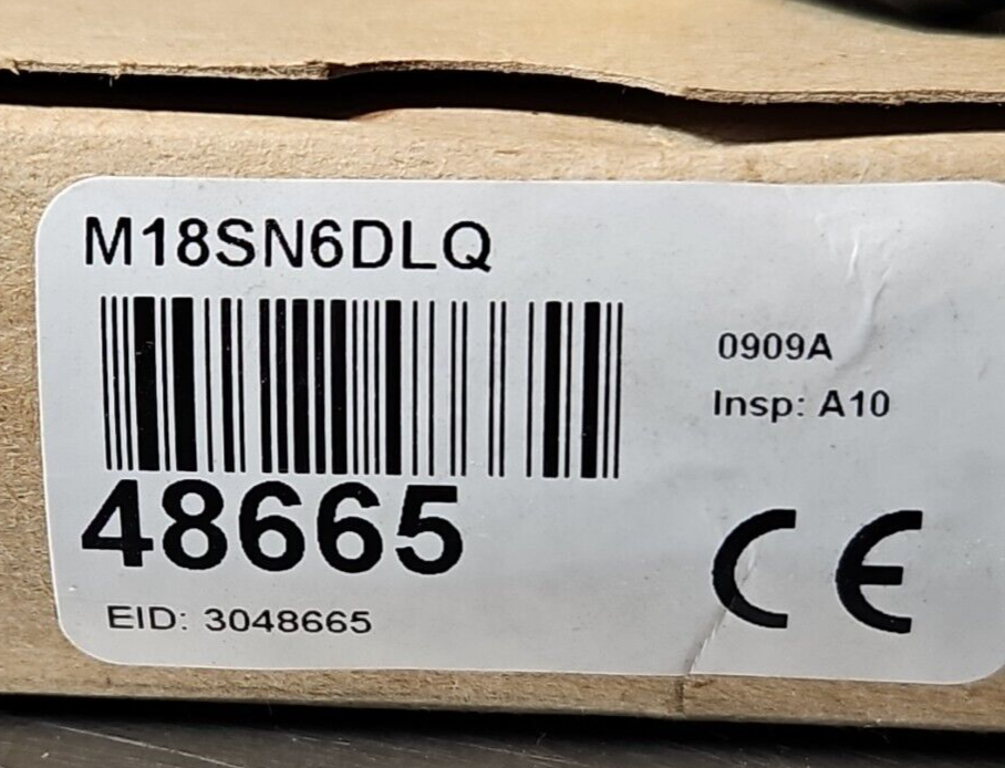 BANNER M18SN6DLQ SENSOR. Loc5E21