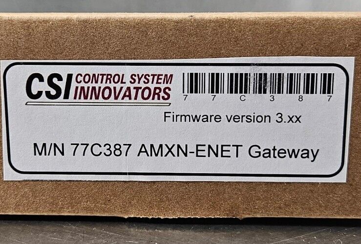 CSI M/N 77C387 AMXN-ENET MODULE.                          3E-38
